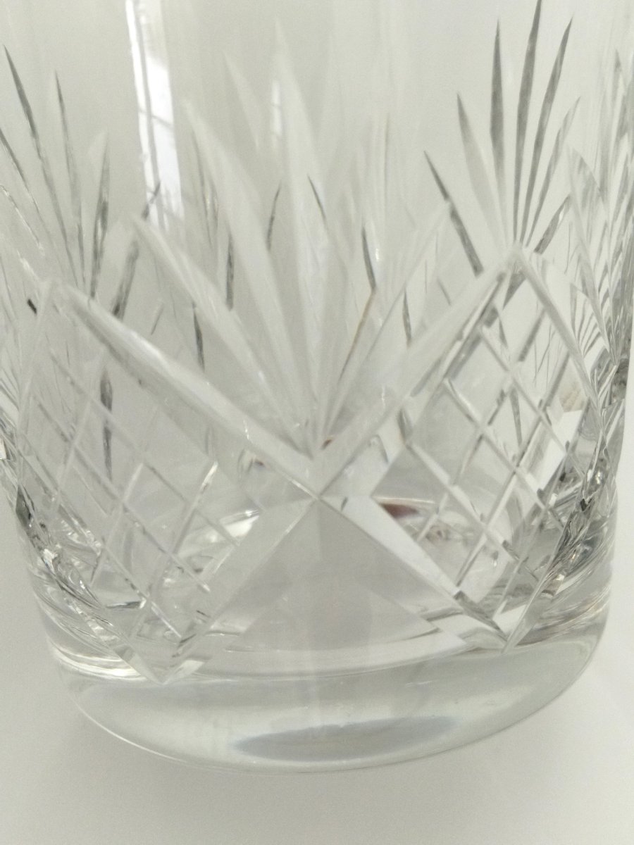 11 VERRES Anciens à Whisky Spiritueux CRISTAL de LORRAINE -photo-4