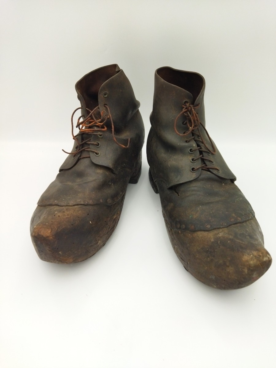 SABOTS Anciens Bois et Cuir ART POPULAIRE