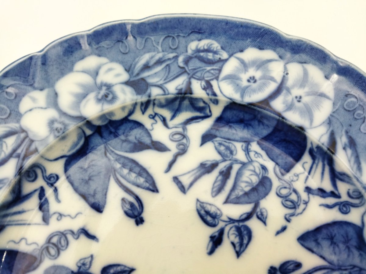 BORDEAUX VIEILLARD JOHNSTON Série de11 Assiettes Faience Camaïeu Bleue 1860/1880 -photo-3
