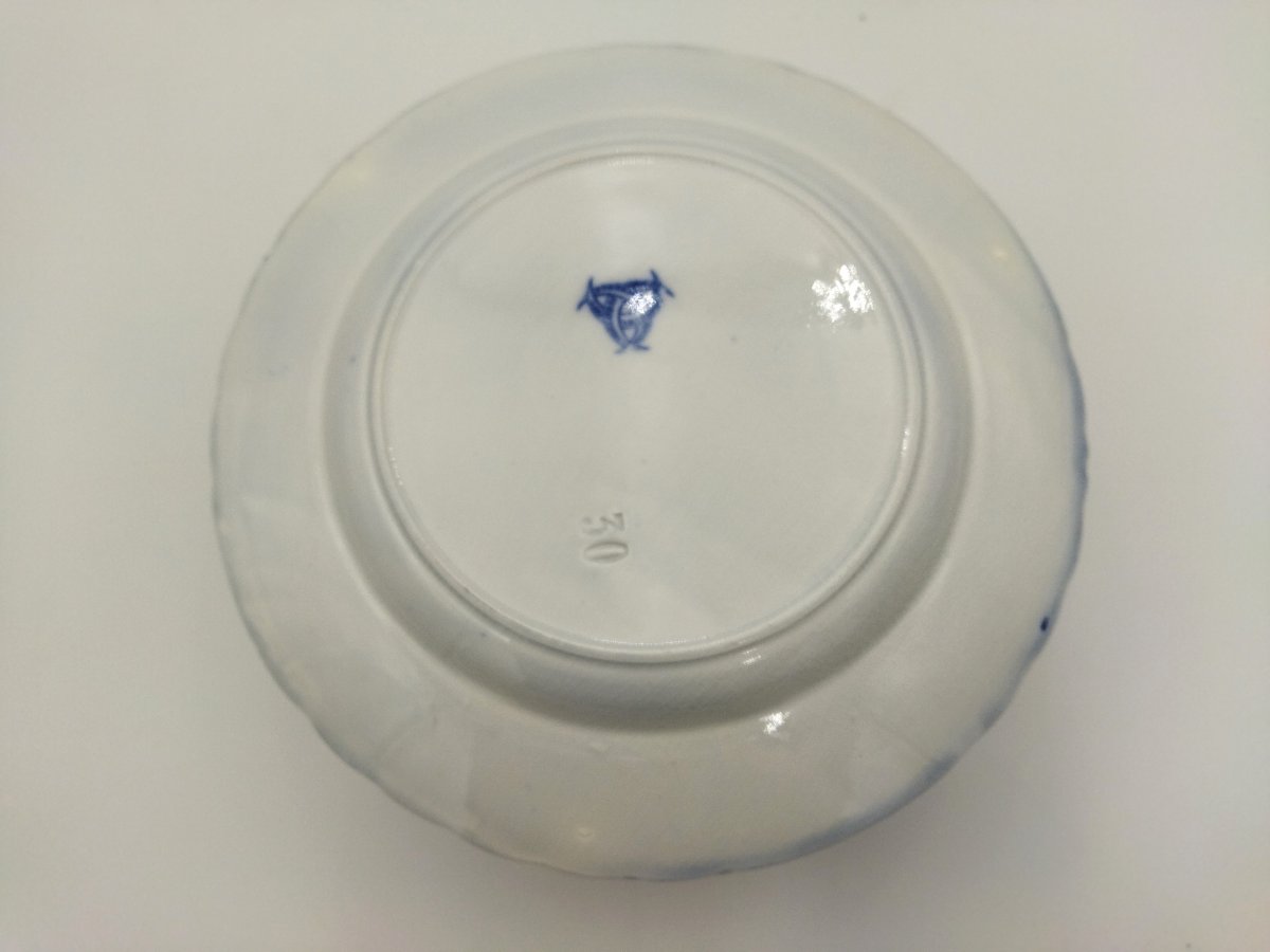 BORDEAUX VIEILLARD JOHNSTON Série de11 Assiettes Faience Camaïeu Bleue 1860/1880 -photo-7