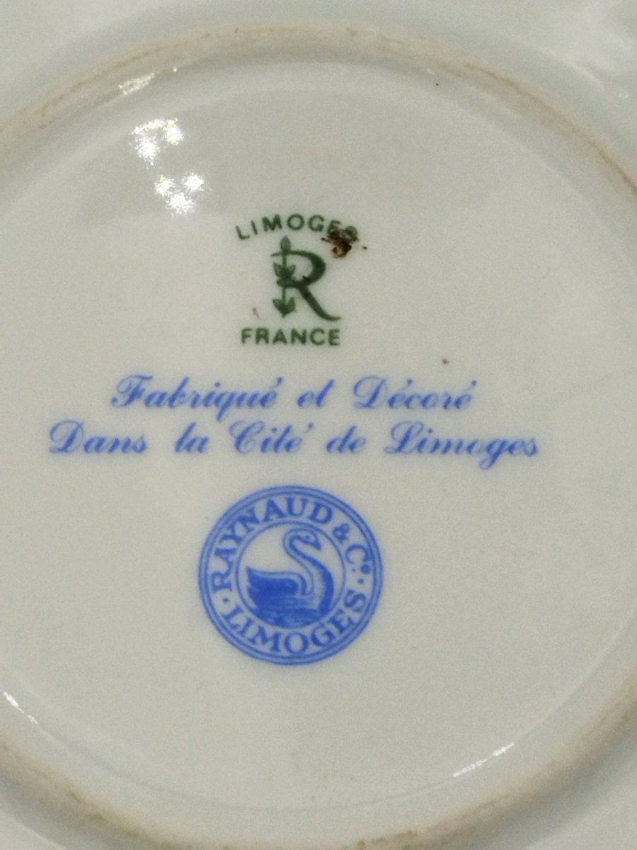 Limoges Raynaud Large Porcelain Candy Box With Floral Decoration, Damon Model -photo-4