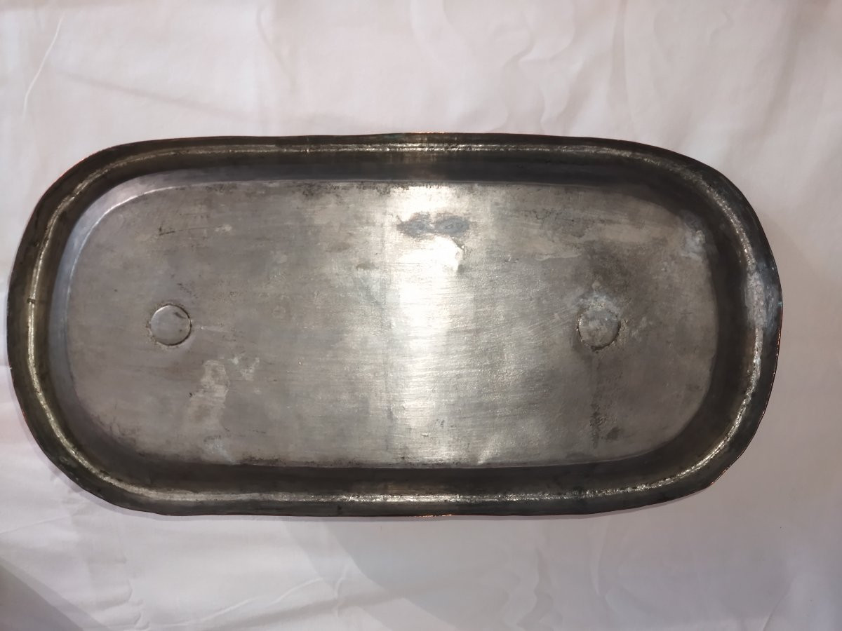 Antique Copper And Riveted Wrought Iron Daubiere With A Handle, 19th Century-photo-7