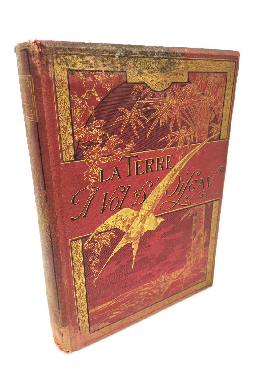 The Earth From A Bird's-eye Perspective Ancient Book Ethnology Geography Civilization Onesimus Reclus 19th Century