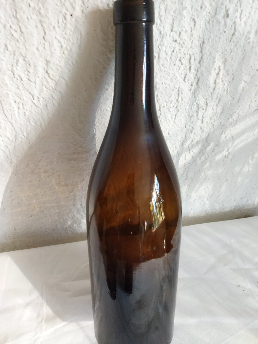 6  BOUTEILLES Anciennes Verre soufflé ART DE LA TABLE XIX-photo-6