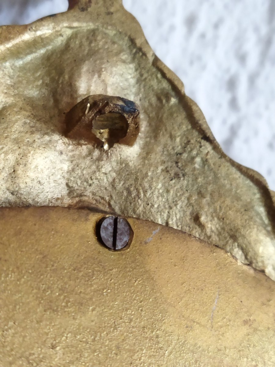 2 Louis XV Style Bronze Wall Mirror Sconces-photo-6