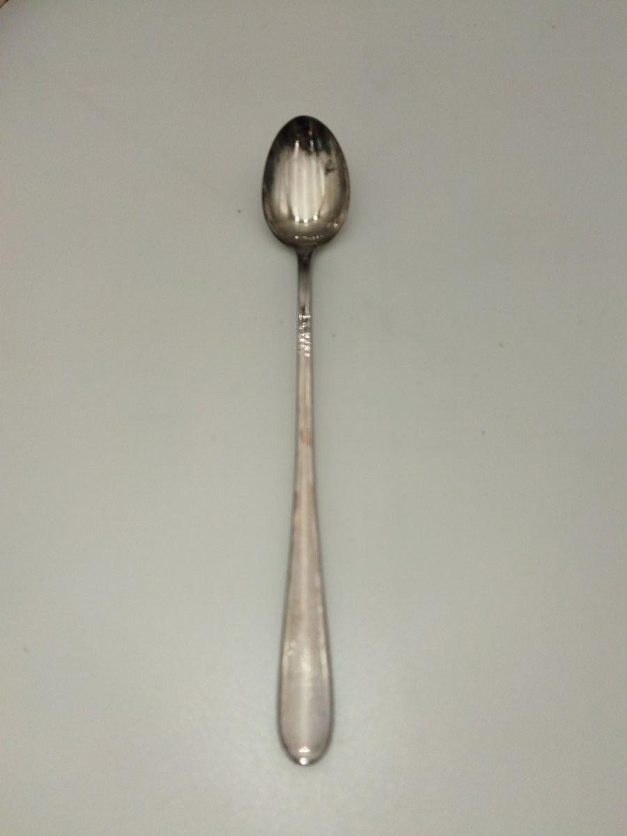 Christofle 12 Mazagran Sorbet Spoons, Silver-plated Metal, Hallmarked, Tableware-photo-4