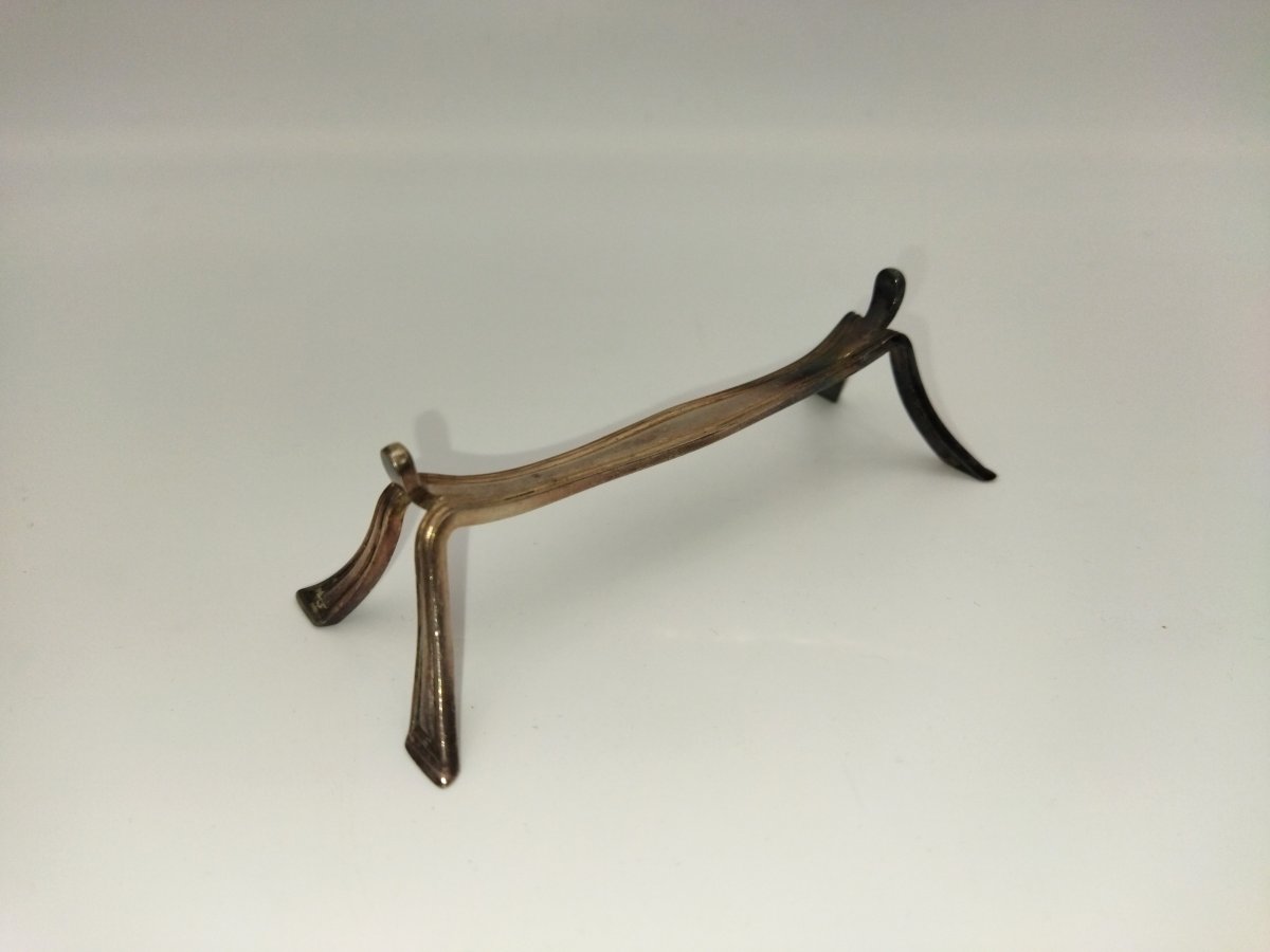 Christofle Set Of 12 Silver-plated Metal Knife Rests, Hallmarked Tableware-photo-1