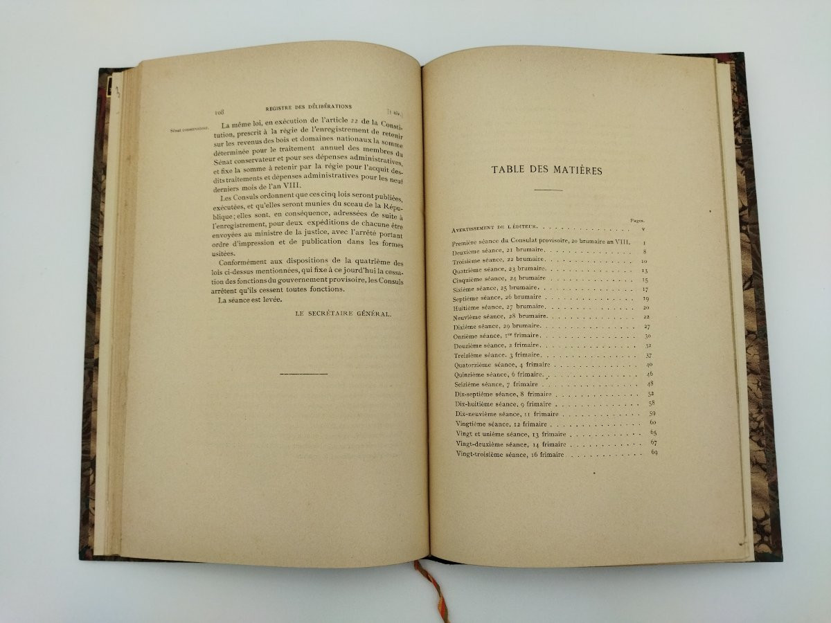 BONAPARTE NAPOLÉON Ier Registre des Délibérations Consulat Provisoire AULARD 1894-photo-7