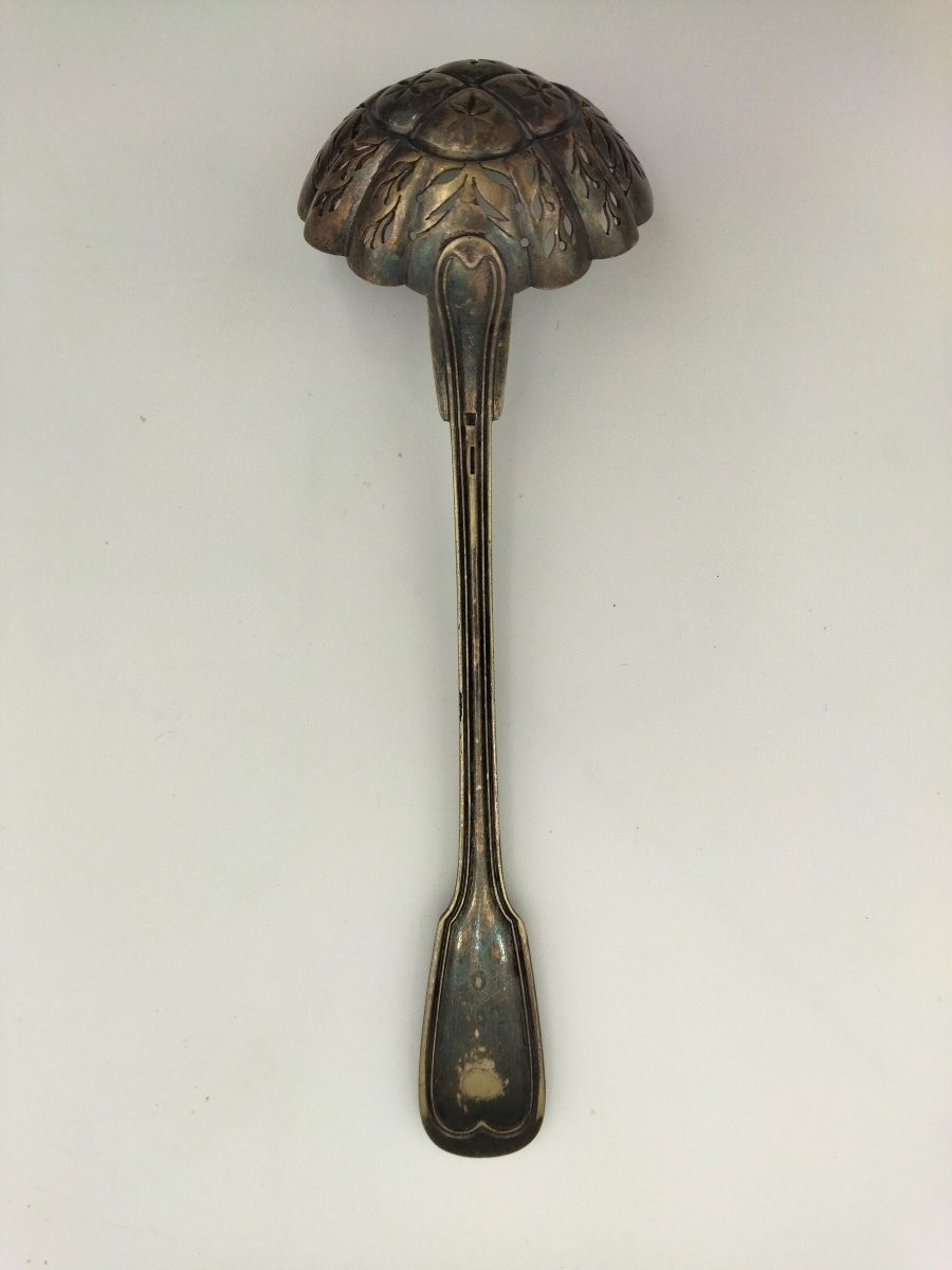 Christofle Silver-plated Metal Sprinkler Spoon, Hallmarked, Tableware -photo-1