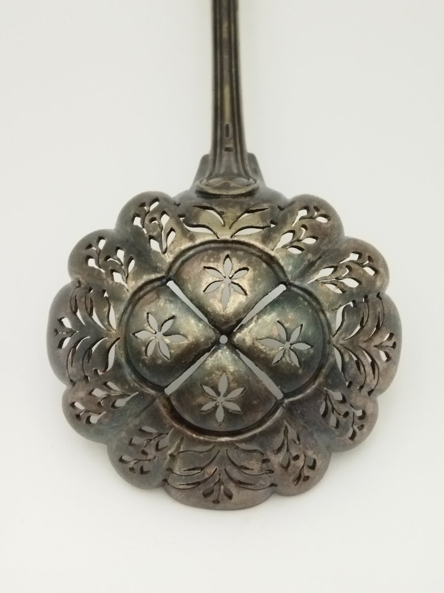 Christofle Silver-plated Metal Sprinkler Spoon, Hallmarked, Tableware -photo-5