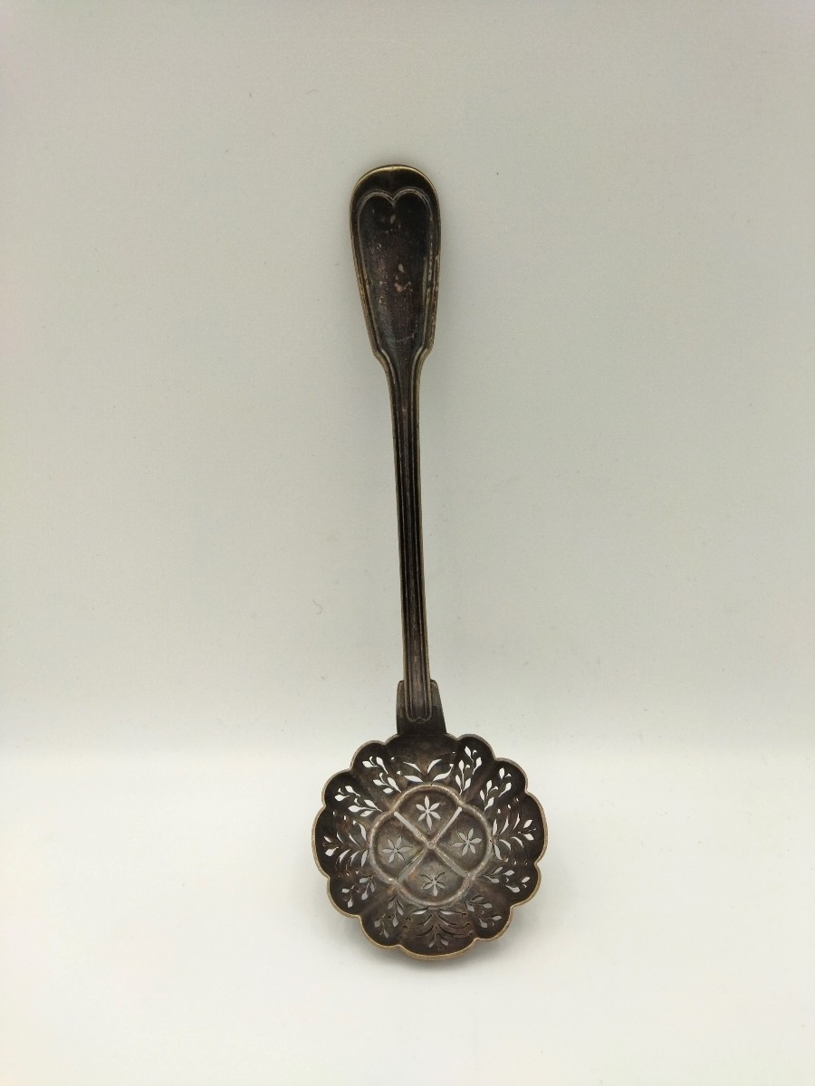Christofle Silver-plated Metal Sprinkler Spoon, Hallmarked, Tableware 