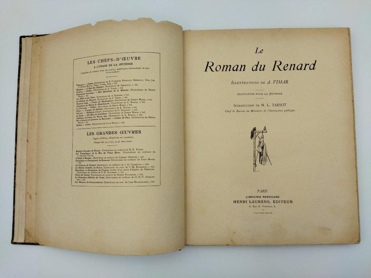 ROMAN DU RENARD Livre ancien Enfantina Illustrations VIMAR-photo-4