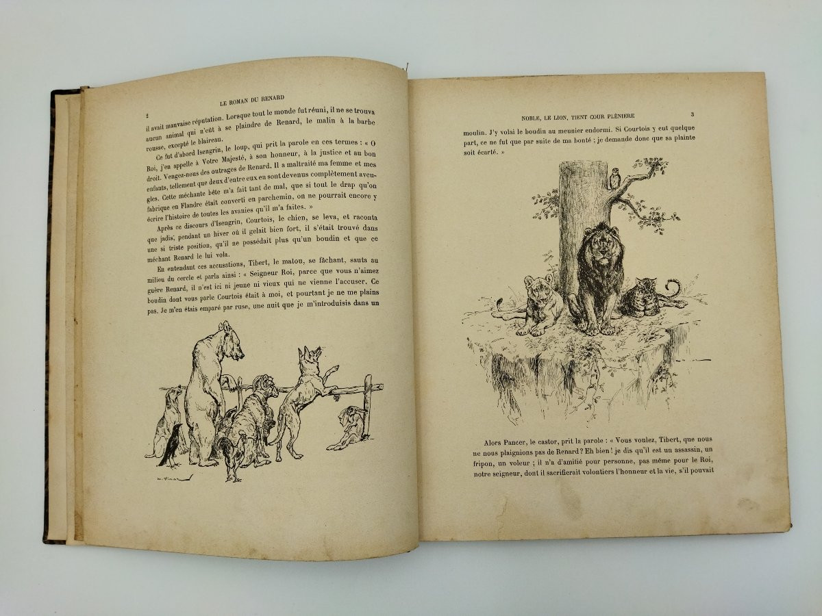 ROMAN DU RENARD Livre ancien Enfantina Illustrations VIMAR-photo-1