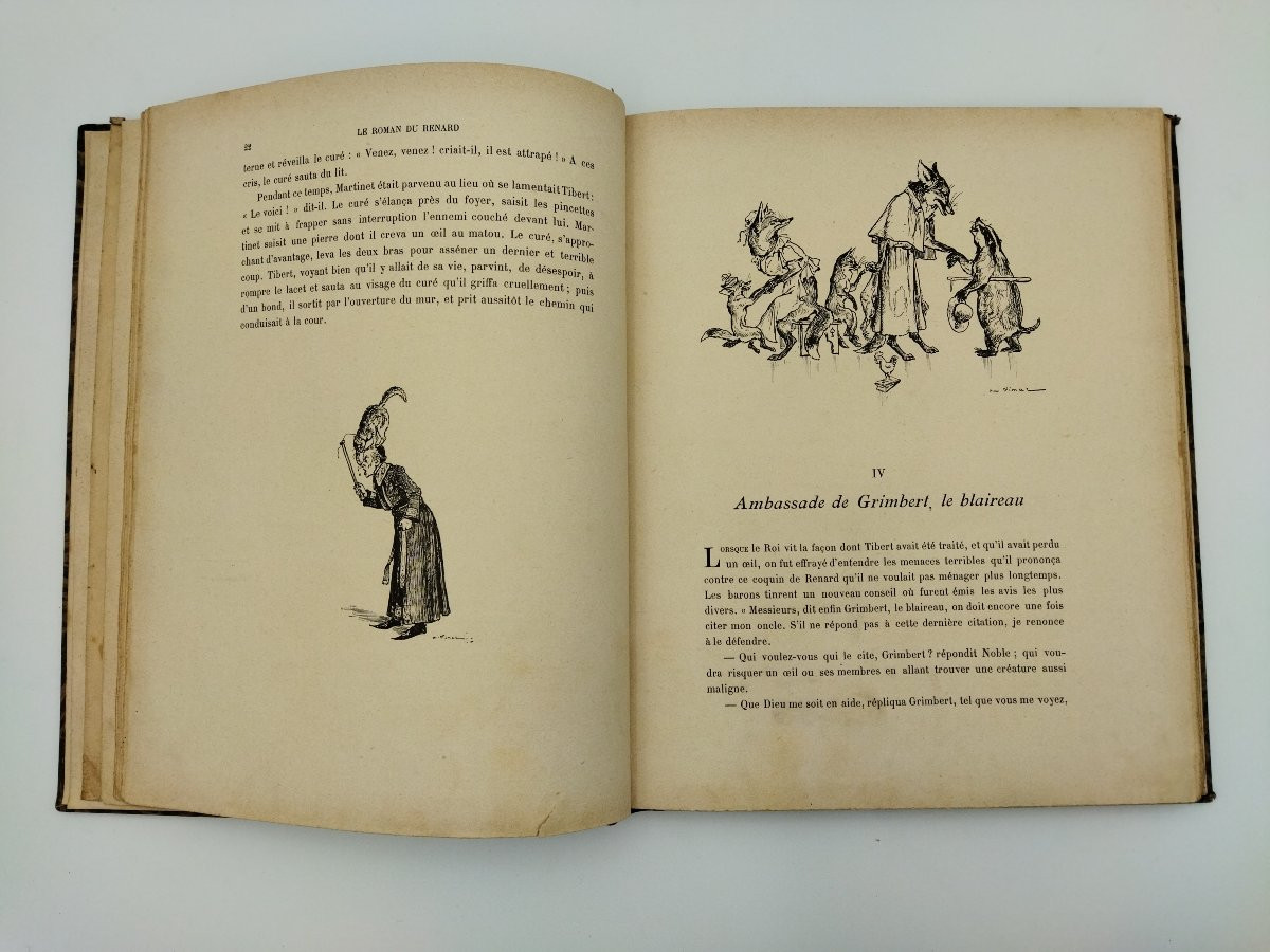 ROMAN DU RENARD Livre ancien Enfantina Illustrations VIMAR-photo-2