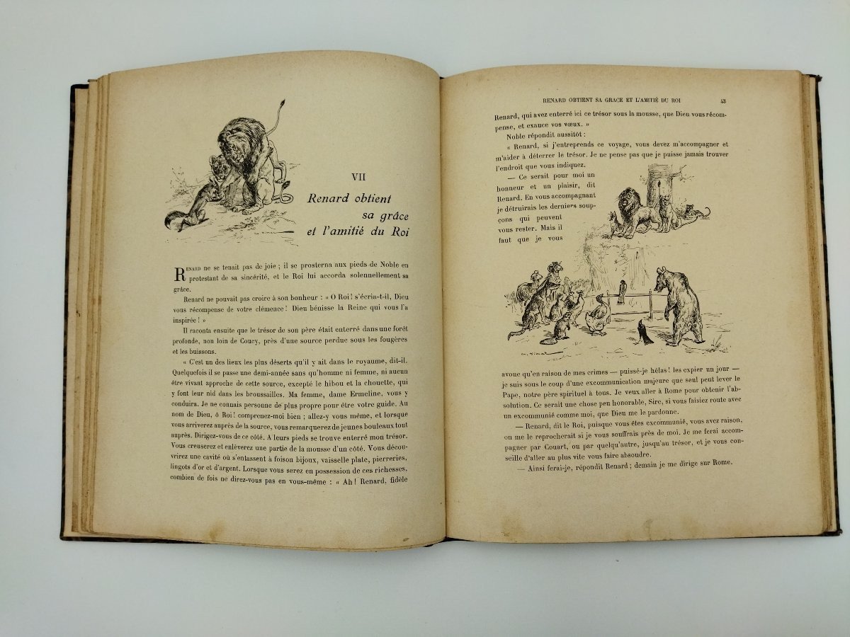 ROMAN DU RENARD Livre ancien Enfantina Illustrations VIMAR-photo-3
