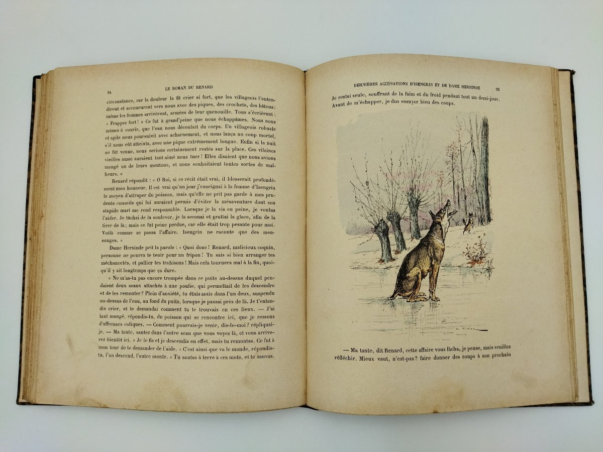ROMAN DU RENARD Livre ancien Enfantina Illustrations VIMAR-photo-5