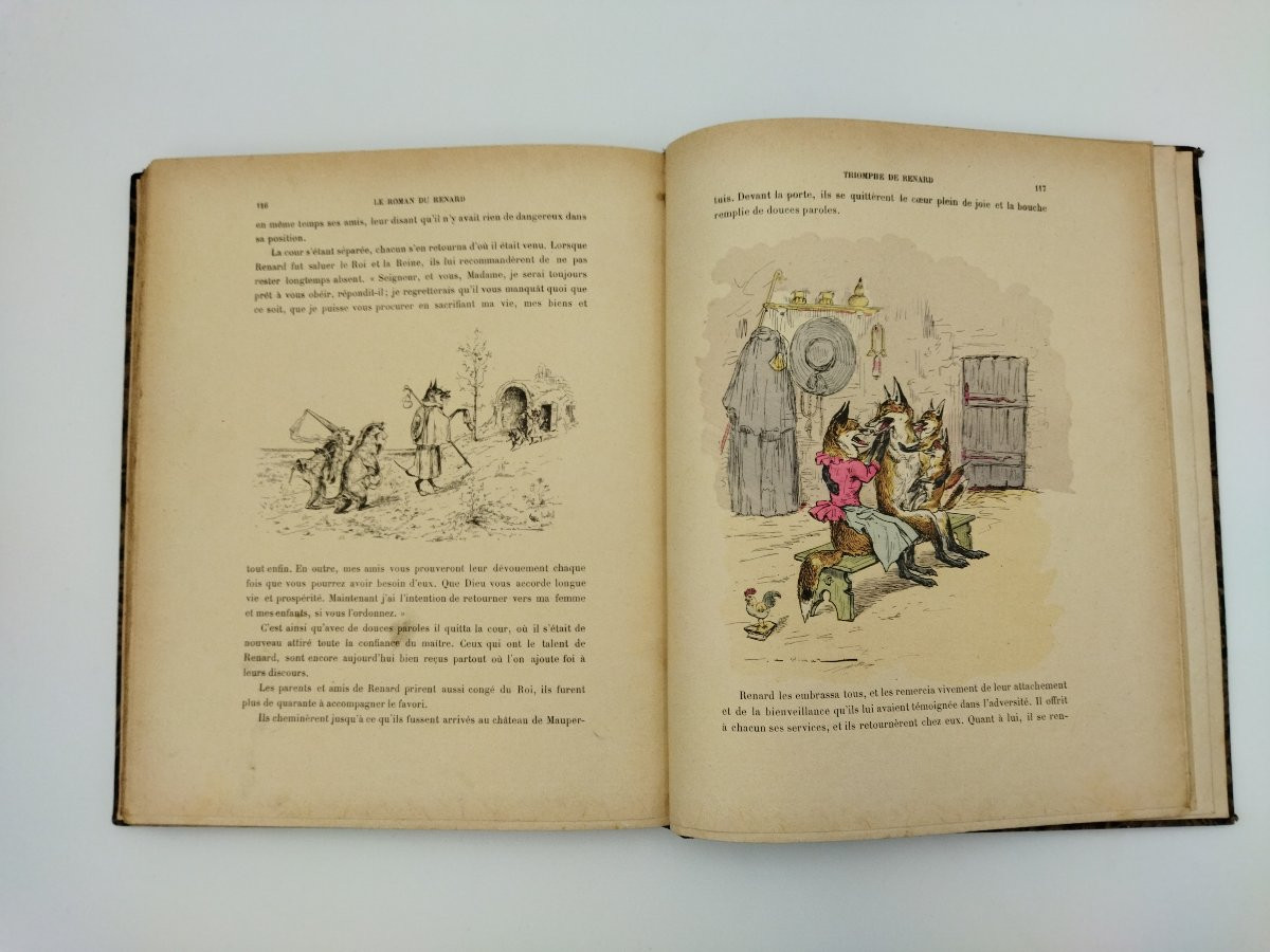ROMAN DU RENARD Livre ancien Enfantina Illustrations VIMAR-photo-6