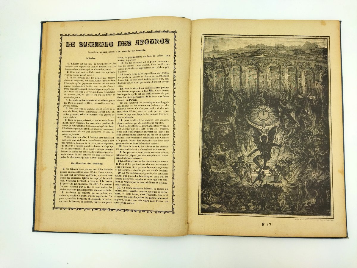 Catechism In Pictures Old Liturgical Book Religious Engravings 1912-photo-6