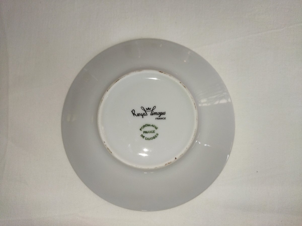 Royal Limoges Vintage Coffee Service With Floral And Gold Pattern-photo-5