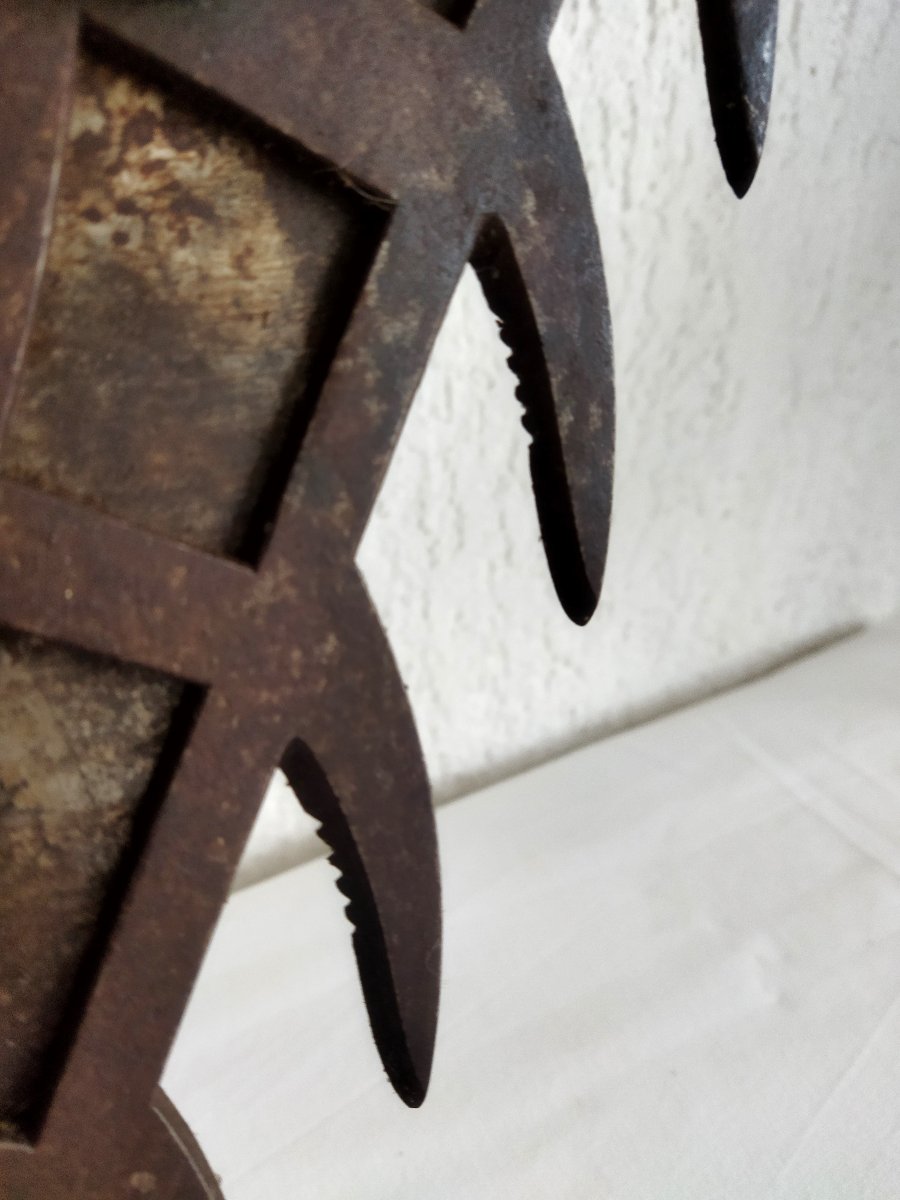 Cisaille à Buis Bois et Acier forgé Outil ancien Jardinerie  Entretien Parc Chateaux Collection-photo-4