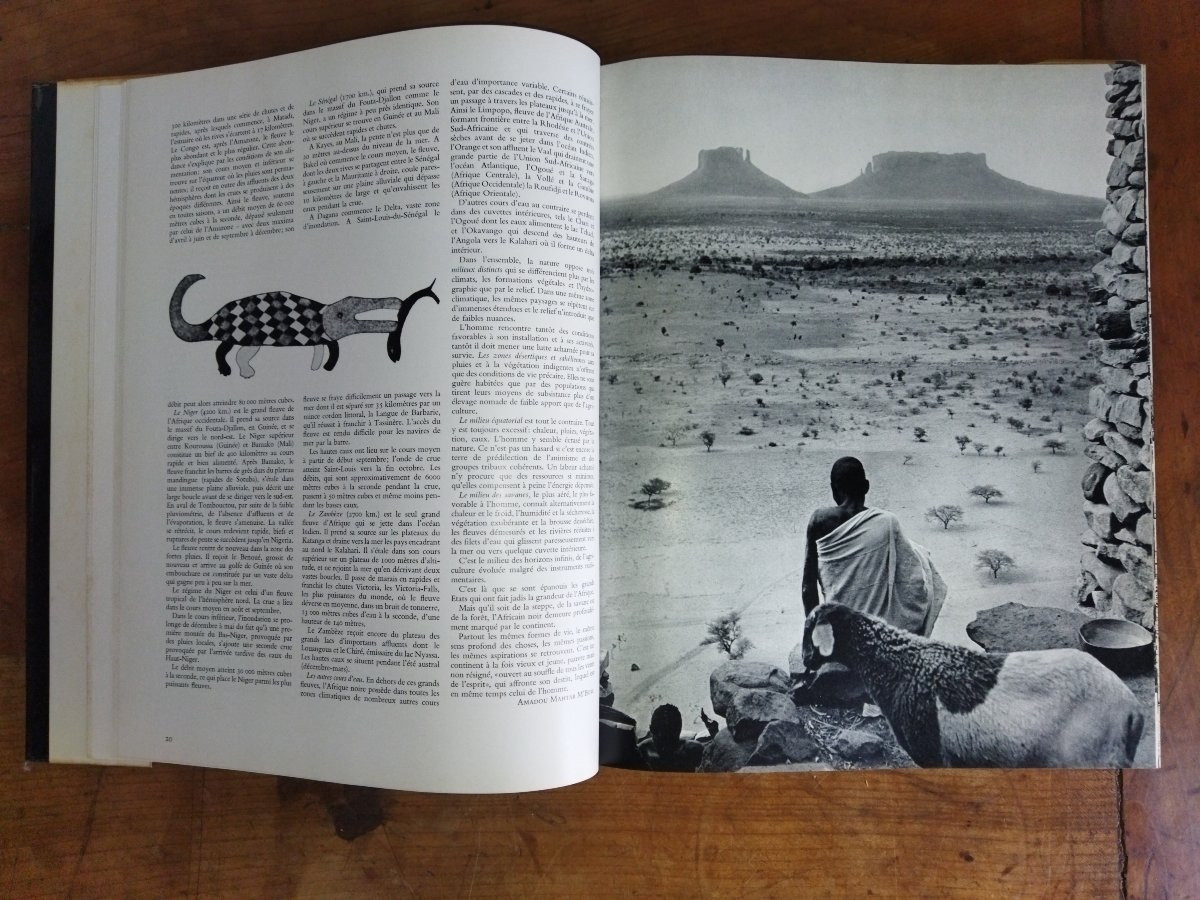 Africa African Old Book Ethnology Customs & Art Michel Huet 1963 -photo-1