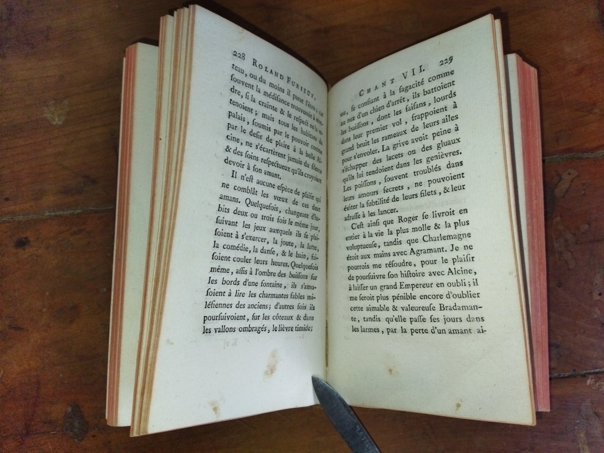 ROLAND Furieux Poème Héroïque de l'ARIOSTE Livres Anciens de  Collection 1780-photo-3