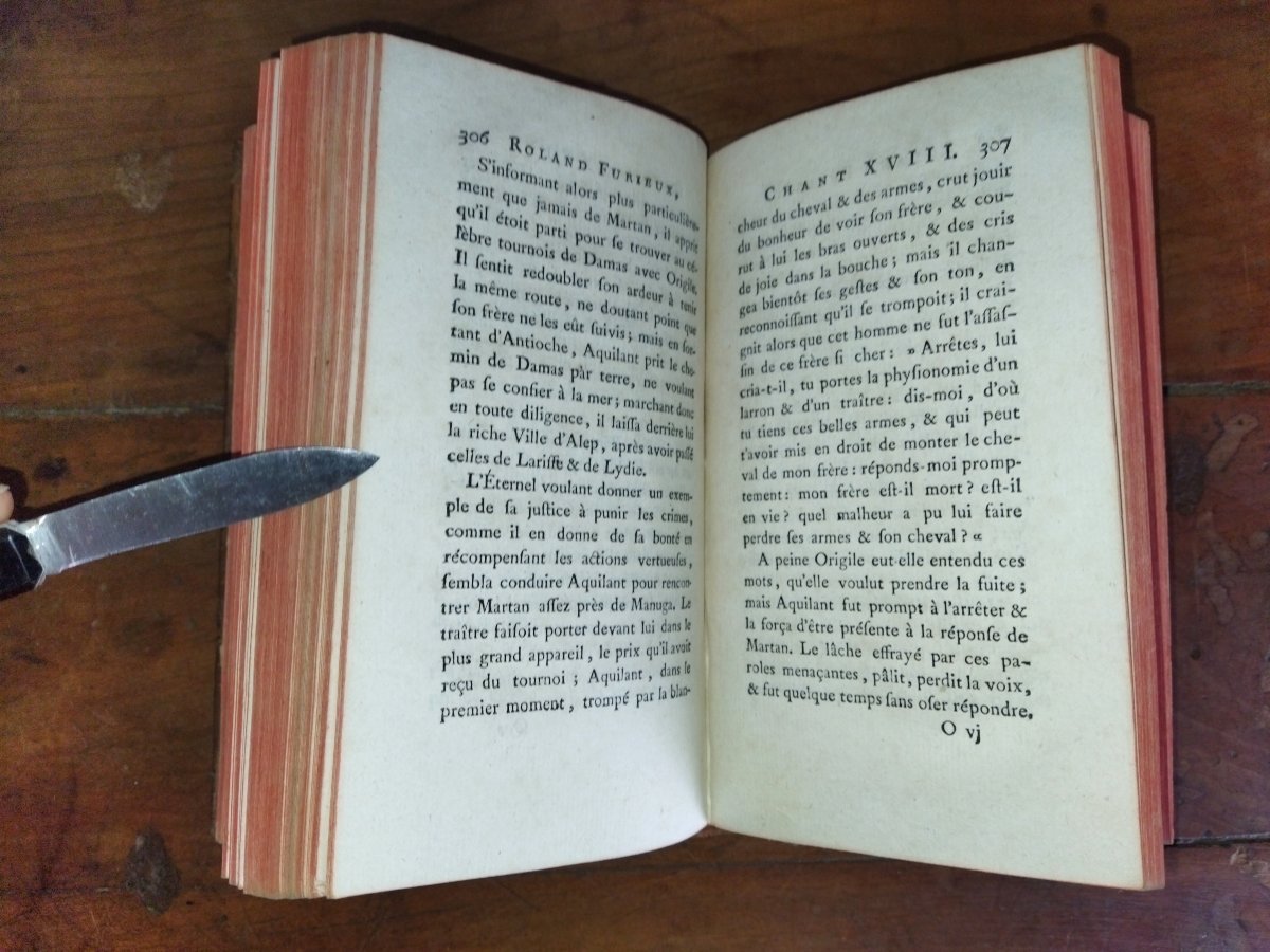 ROLAND Furieux Poème Héroïque de l'ARIOSTE Livres Anciens de  Collection 1780-photo-5