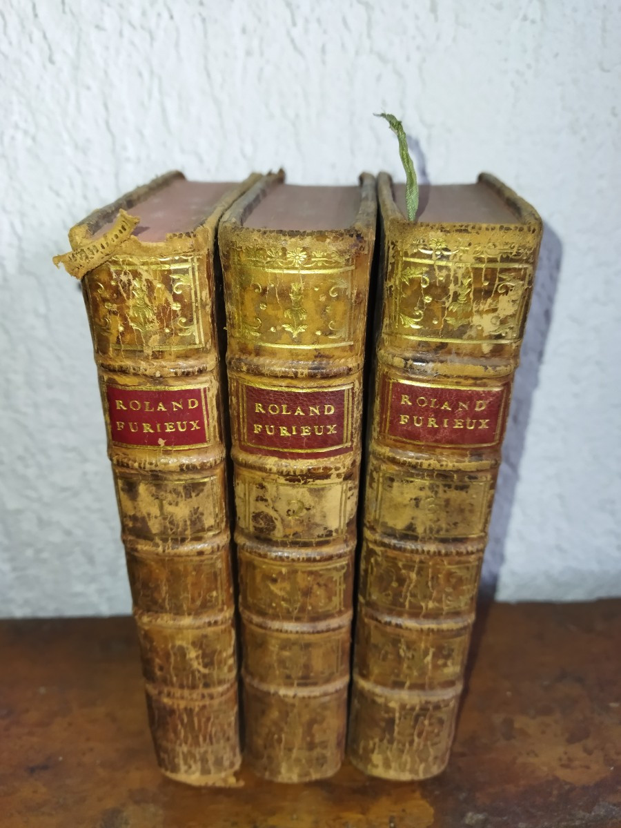 ROLAND Furieux Poème Héroïque de l'ARIOSTE Livres Anciens de  Collection 1780