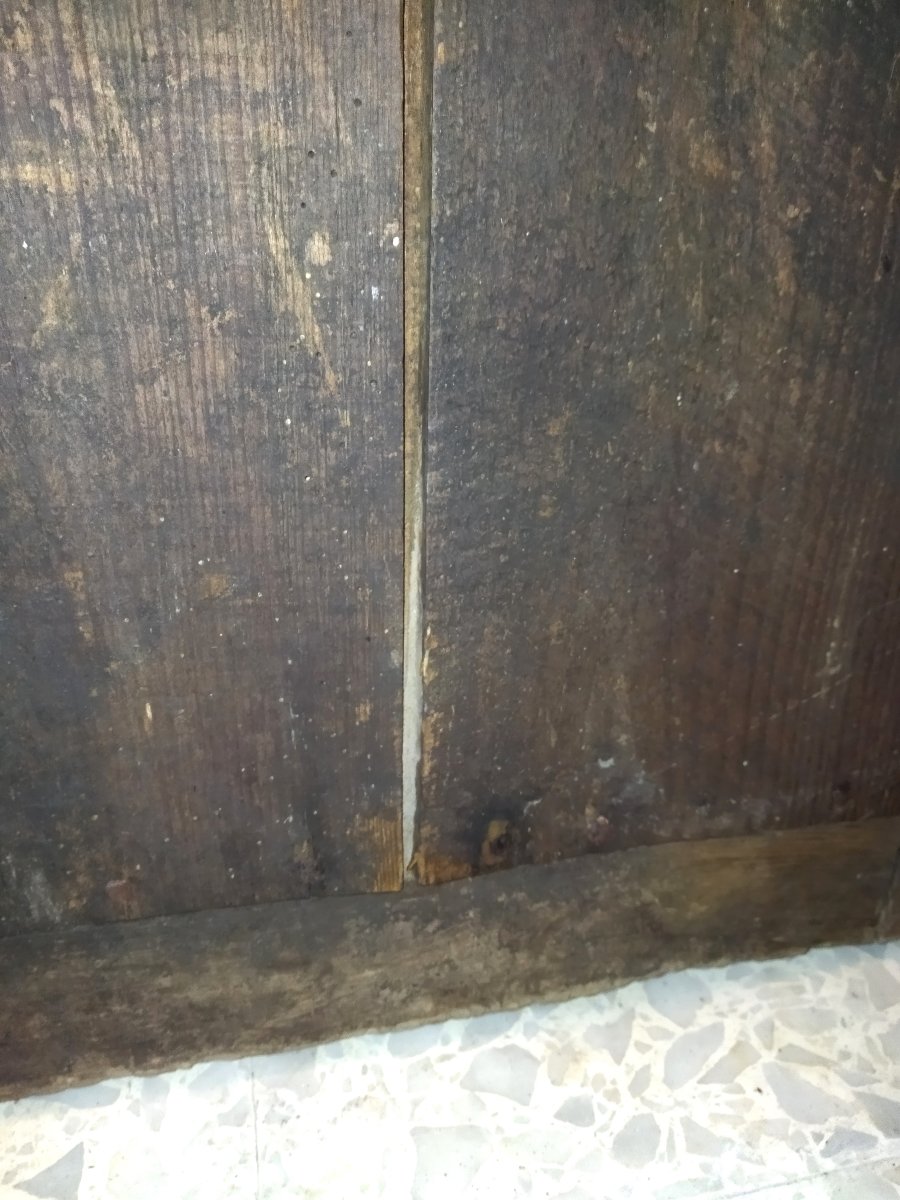 Antique Openwork Stable Door, Solid Wood And Wrought Iron -photo-3