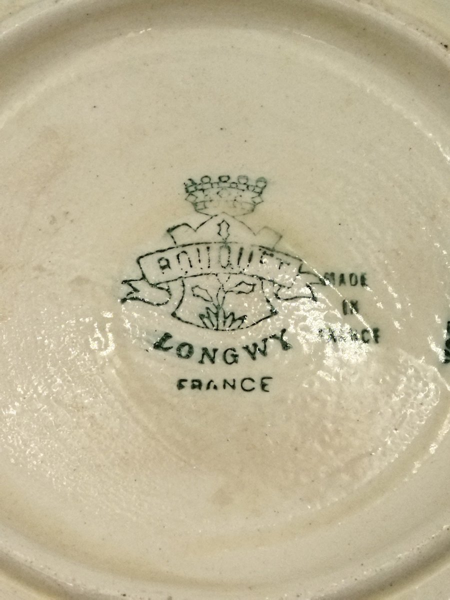 LONGWY Paire de Dessous de Bouteille Décor Floral Cloisonné ART DE LA TABLE-photo-4