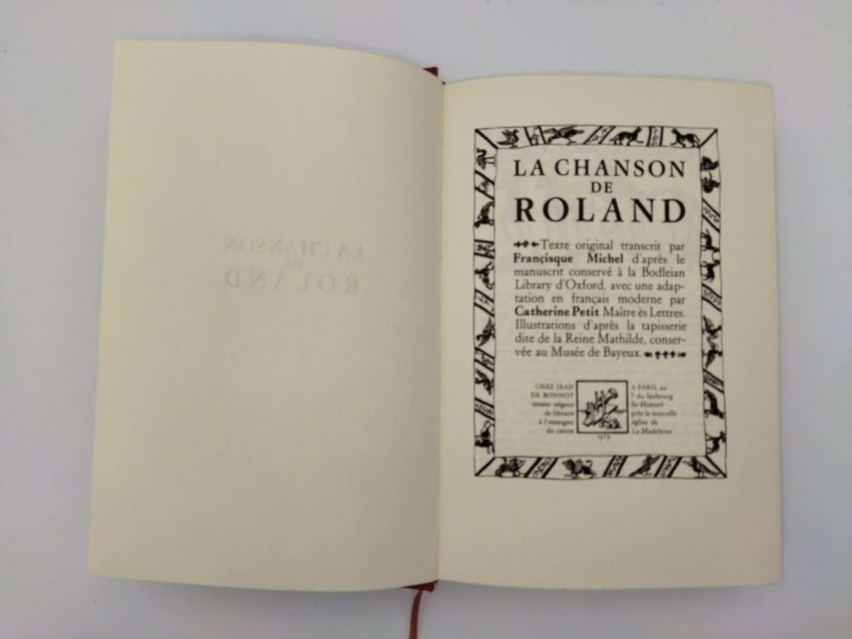 LA CHANSON DE ROLAND Illustrations Tapisserie Reine MATHILDE Jean de BONNOT 1975-photo-1
