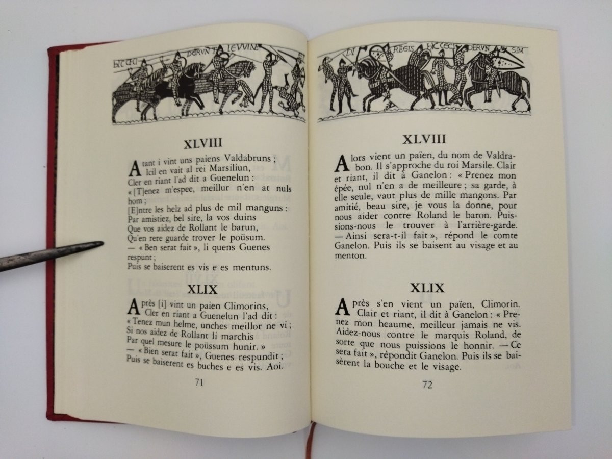 LA CHANSON DE ROLAND Illustrations Tapisserie Reine MATHILDE Jean de BONNOT 1975-photo-3