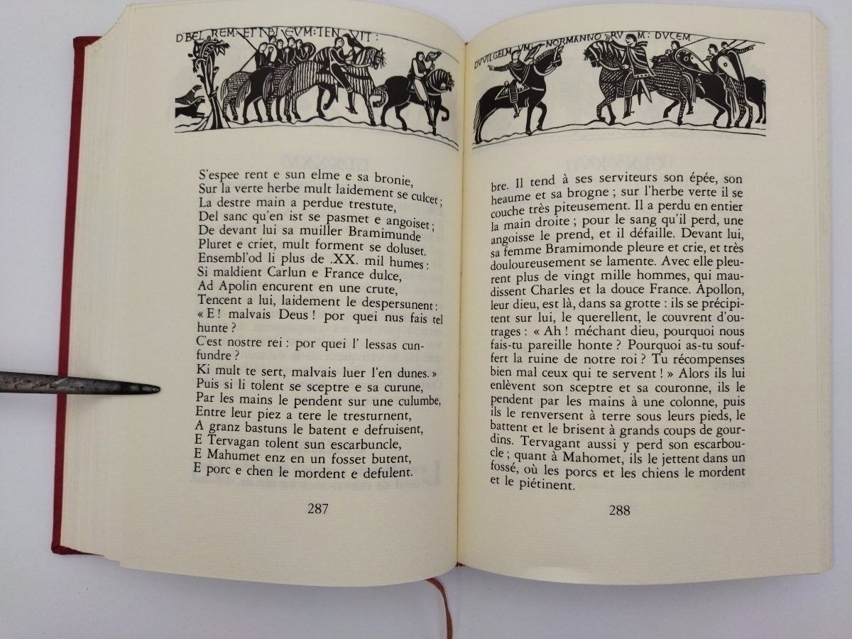 LA CHANSON DE ROLAND Illustrations Tapisserie Reine MATHILDE Jean de BONNOT 1975-photo-7