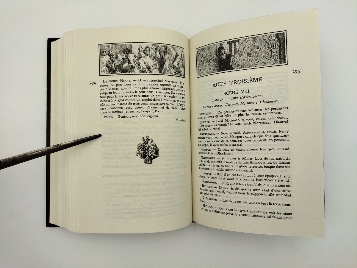 WILLIAM SHAKESPEARE Oeuvres completes Tome Ier Roméo & Juliette Henry IV Jean de BONNOT -photo-7