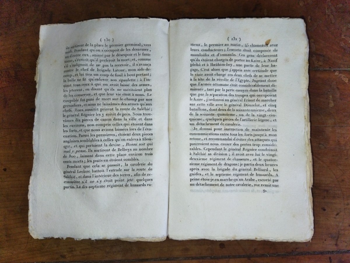 NAPOLÉON BONAPARTE Pièces Officielles Armée d'ÉGYPTE Livre ancien Collection AN IX  BERTHIER-photo-4