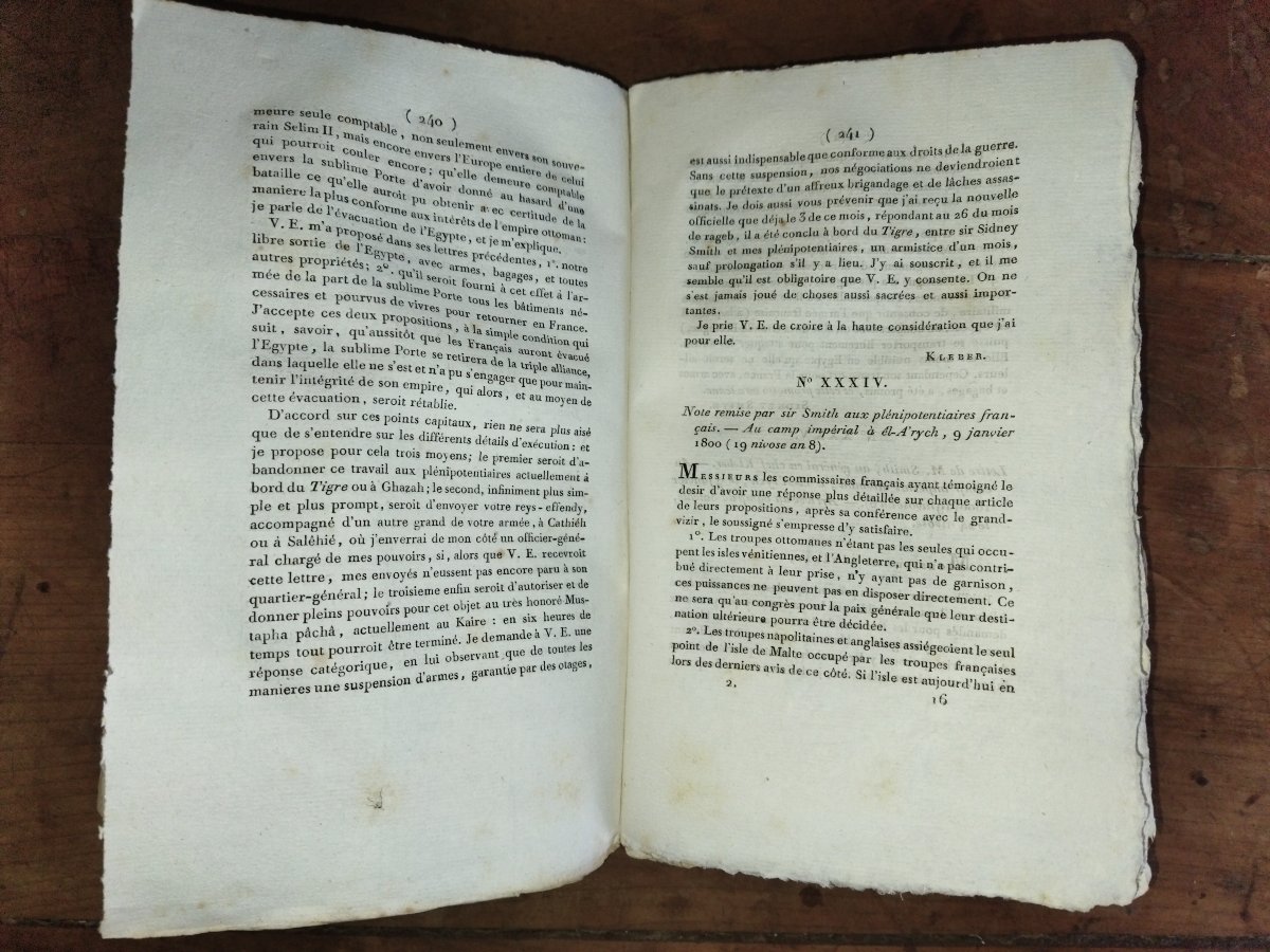 NAPOLÉON BONAPARTE Pièces Officielles Armée d'ÉGYPTE Livre ancien Collection AN IX  BERTHIER-photo-5