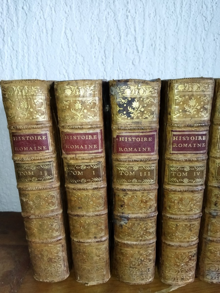 Roman History From The Foundation To Actium 8 Volumes By Rollin & Crevier 1752-photo-2