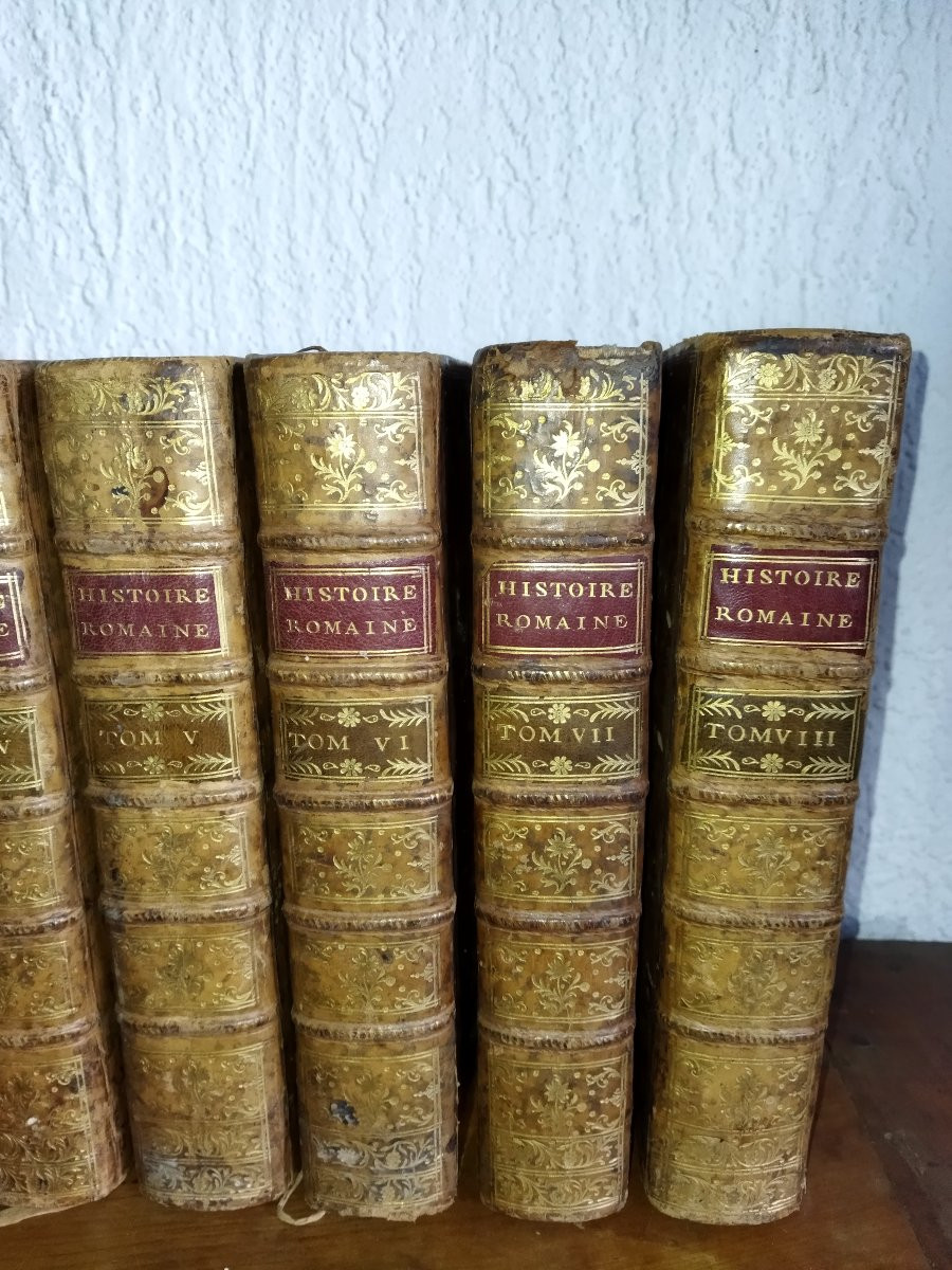Roman History From The Foundation To Actium 8 Volumes By Rollin & Crevier 1752-photo-4