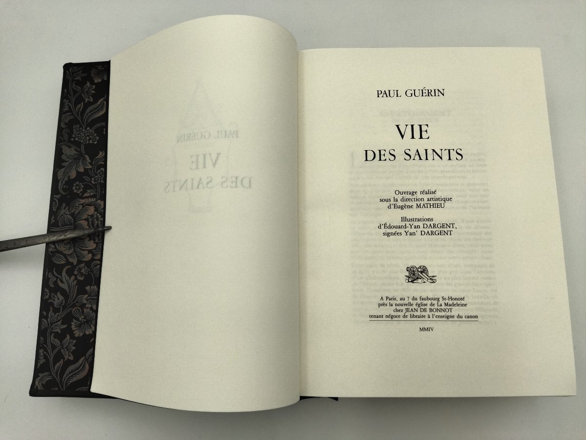 VIE DES SAINTS Livre religieux illustré de Paul GUÉRIN Édition Jean de BONNOT -photo-1