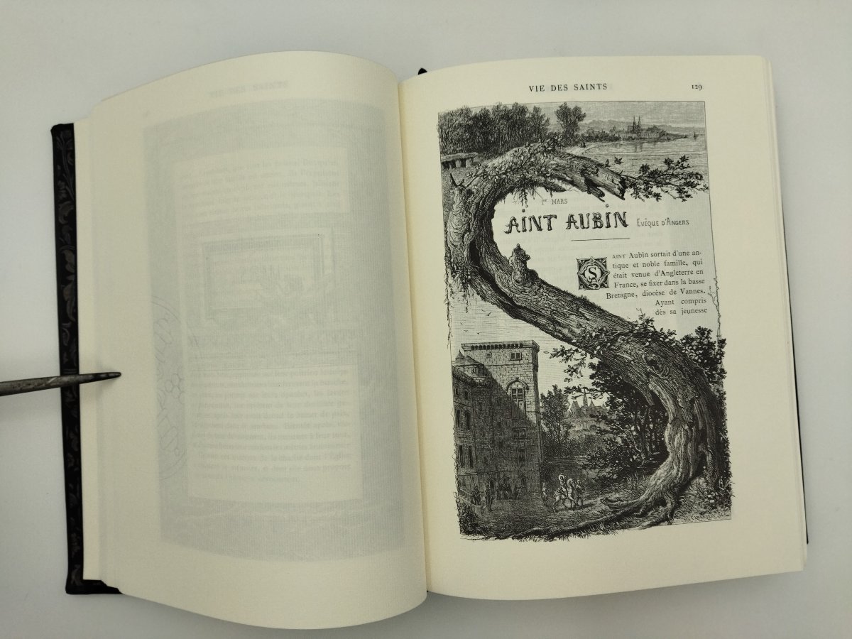 VIE DES SAINTS Livre religieux illustré de Paul GUÉRIN Édition Jean de BONNOT -photo-3