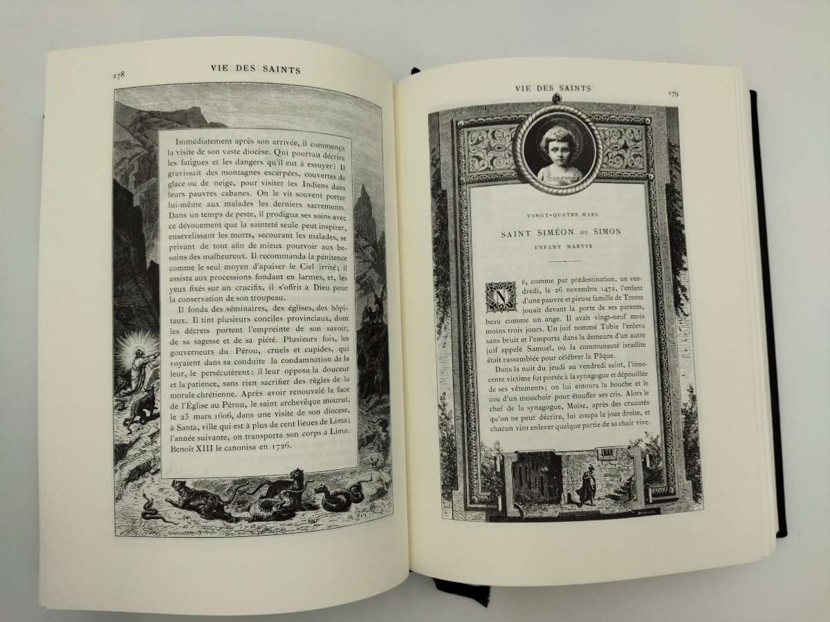 VIE DES SAINTS Livre religieux illustré de Paul GUÉRIN Édition Jean de BONNOT -photo-4