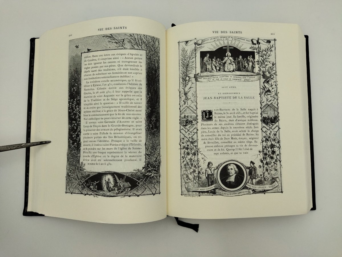 VIE DES SAINTS Livre religieux illustré de Paul GUÉRIN Édition Jean de BONNOT -photo-5