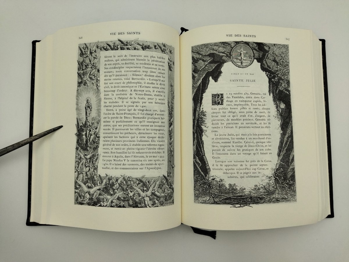VIE DES SAINTS Livre religieux illustré de Paul GUÉRIN Édition Jean de BONNOT -photo-6