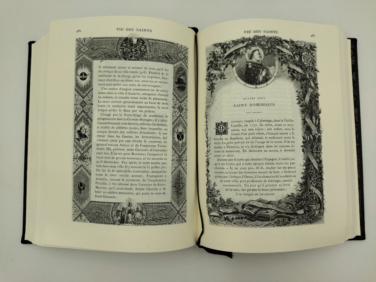 VIE DES SAINTS Livre religieux illustré de Paul GUÉRIN Édition Jean de BONNOT -photo-7