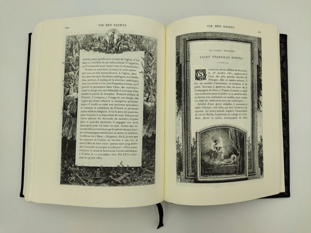 VIE DES SAINTS Livre religieux illustré de Paul GUÉRIN Édition Jean de BONNOT -photo-8