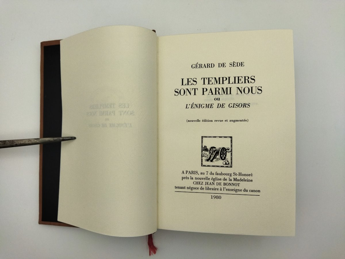 The Templars The Enigma Of Gisors Gérard De Sede Jean De Bonnot Edition -photo-3