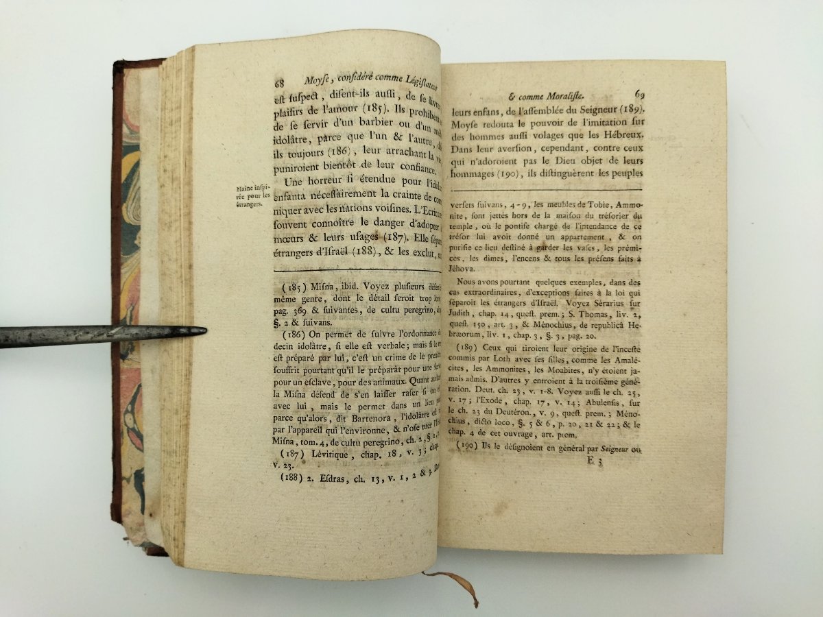 MOYSE Législateur et Moraliste Livre ancien de De PASTORET 1788 (EO)-photo-4
