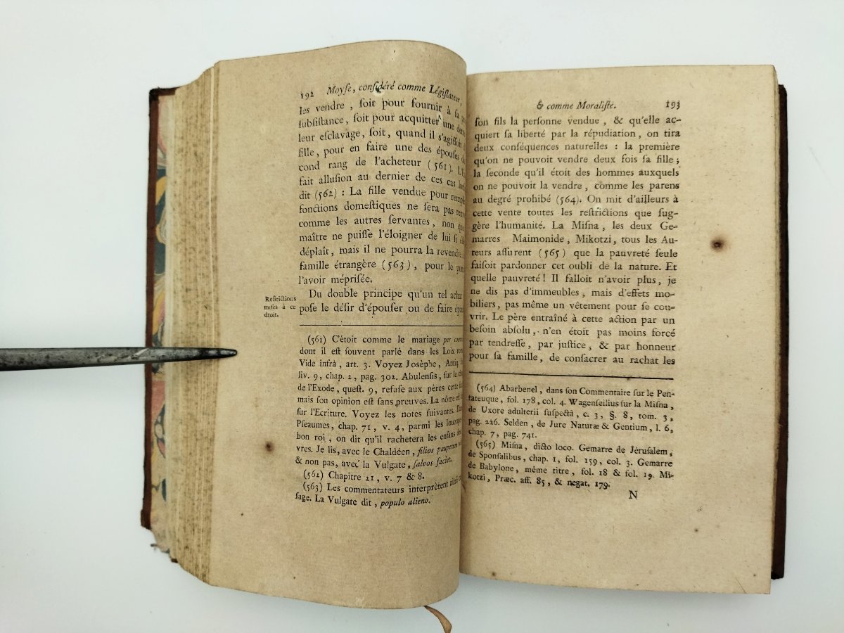 MOYSE Législateur et Moraliste Livre ancien de De PASTORET 1788 (EO)-photo-6