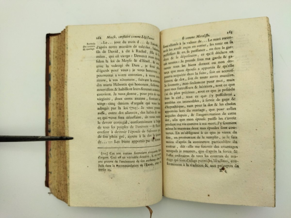 MOYSE Législateur et Moraliste Livre ancien de De PASTORET 1788 (EO)-photo-7