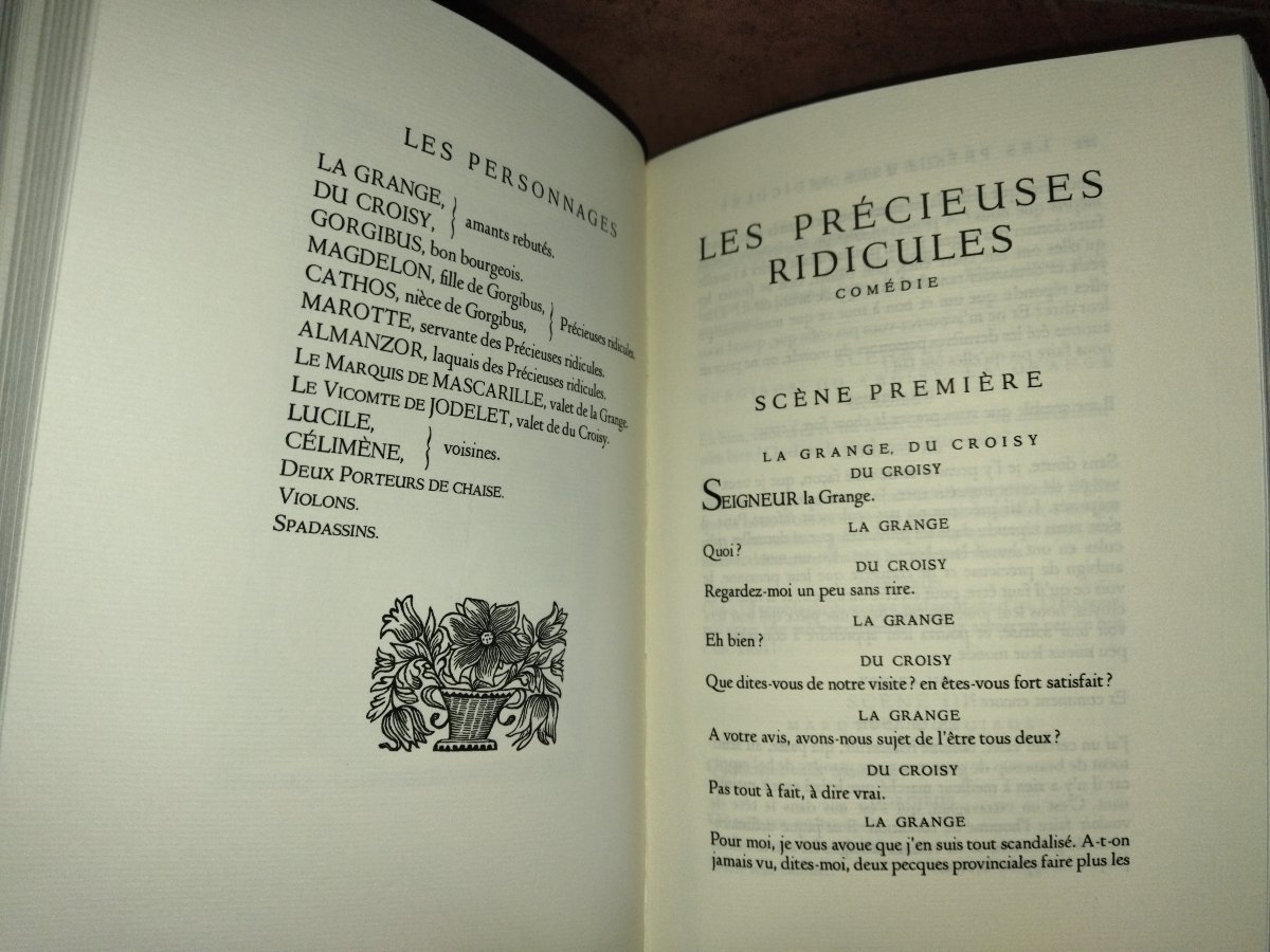 Moliere "works" In 6 Volumes Literature Theatre Jean De Bonnot -photo-5